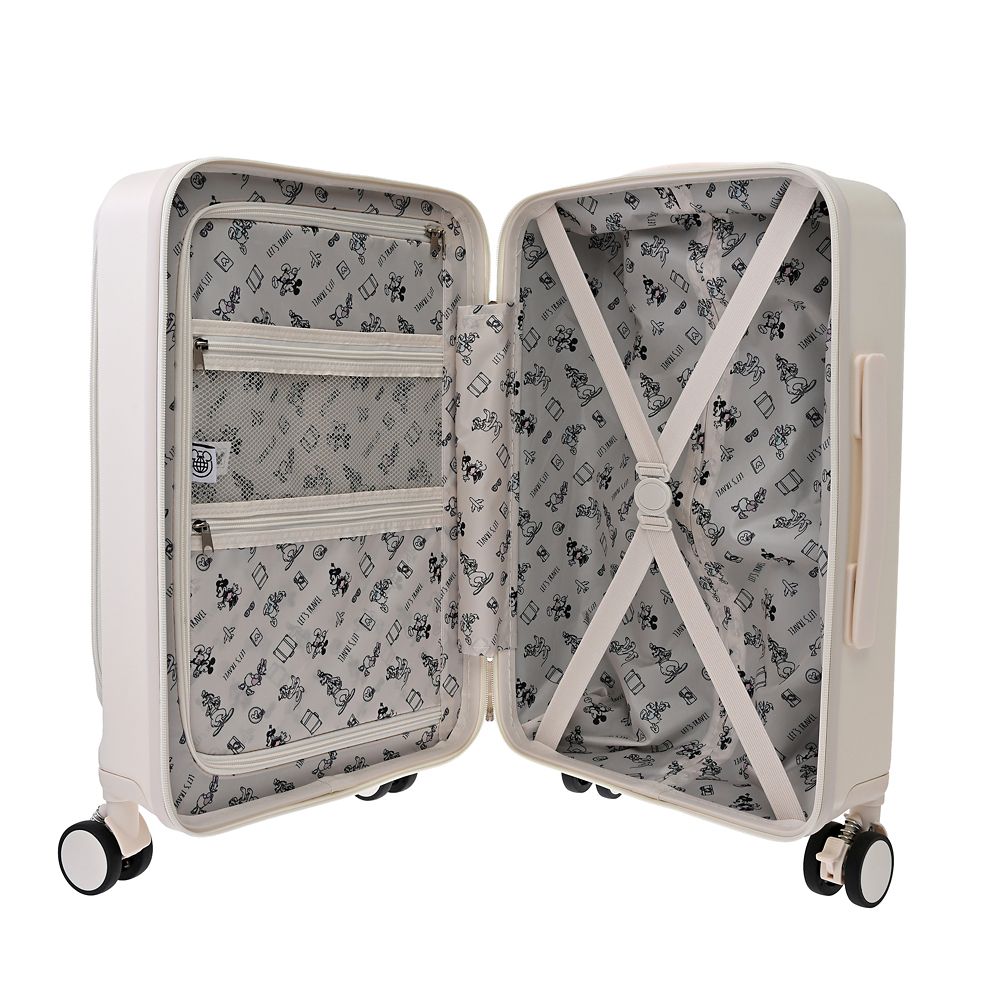 ミッキー スーツケース(S) フック付き ホワイト Disney Magical Travel