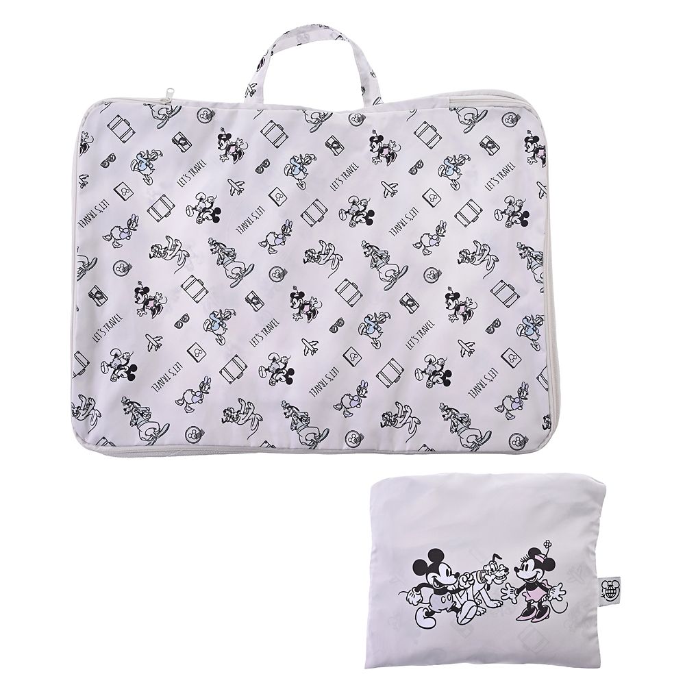 ミッキー＆フレンズ 衣類圧縮収納ポーチ(L) 2ルーム 折りたたみ式 Disney Magical Travel
