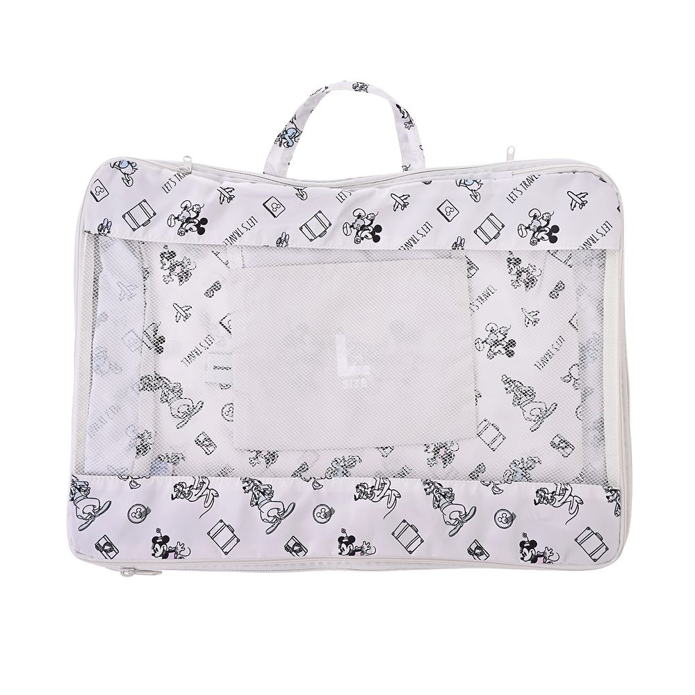 ミッキー＆フレンズ 衣類圧縮収納ポーチ(L) 2ルーム 折りたたみ式 Disney Magical Travel