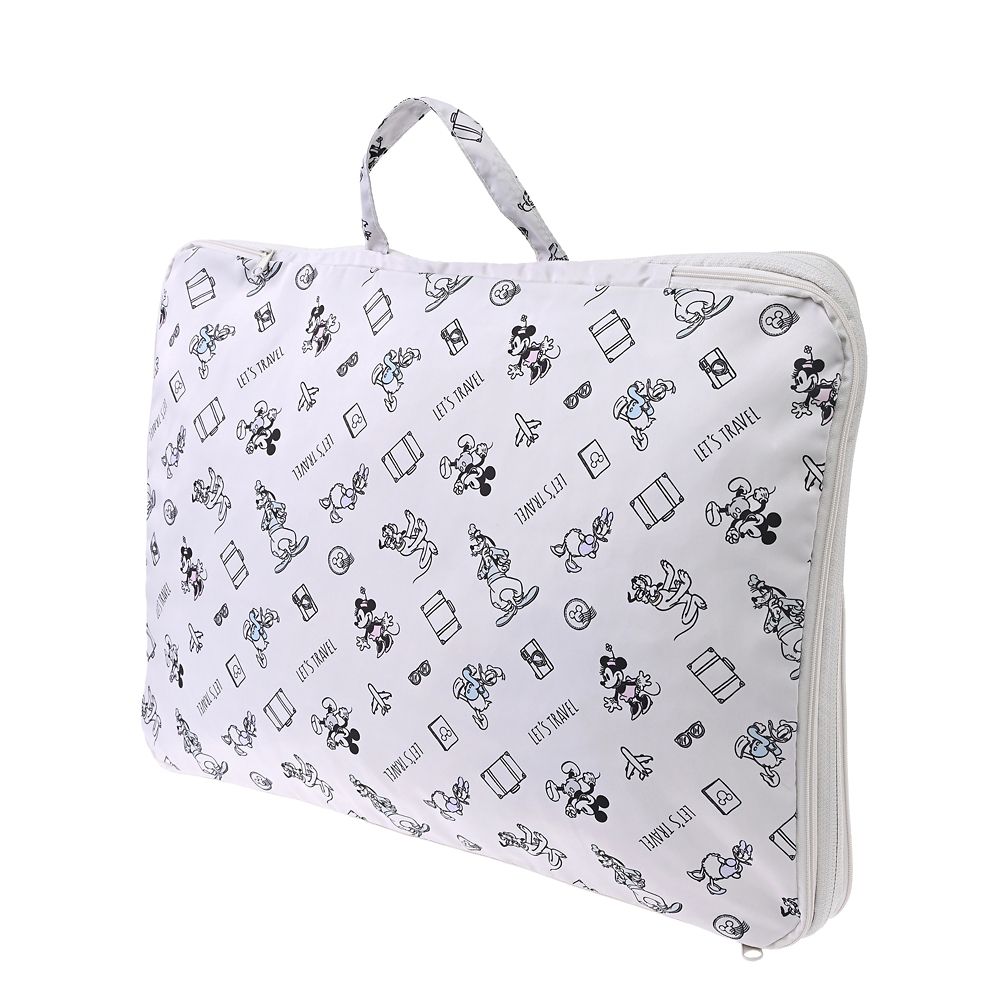 ミッキー＆フレンズ 衣類圧縮収納ポーチ(L) 2ルーム 折りたたみ式 Disney Magical Travel