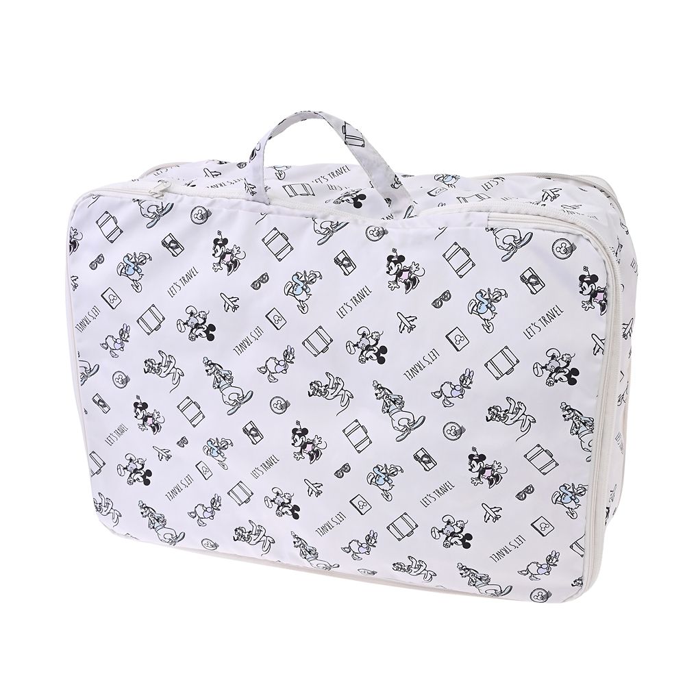 ミッキー＆フレンズ 衣類圧縮収納ポーチ(L) 2ルーム 折りたたみ式 Disney Magical Travel
