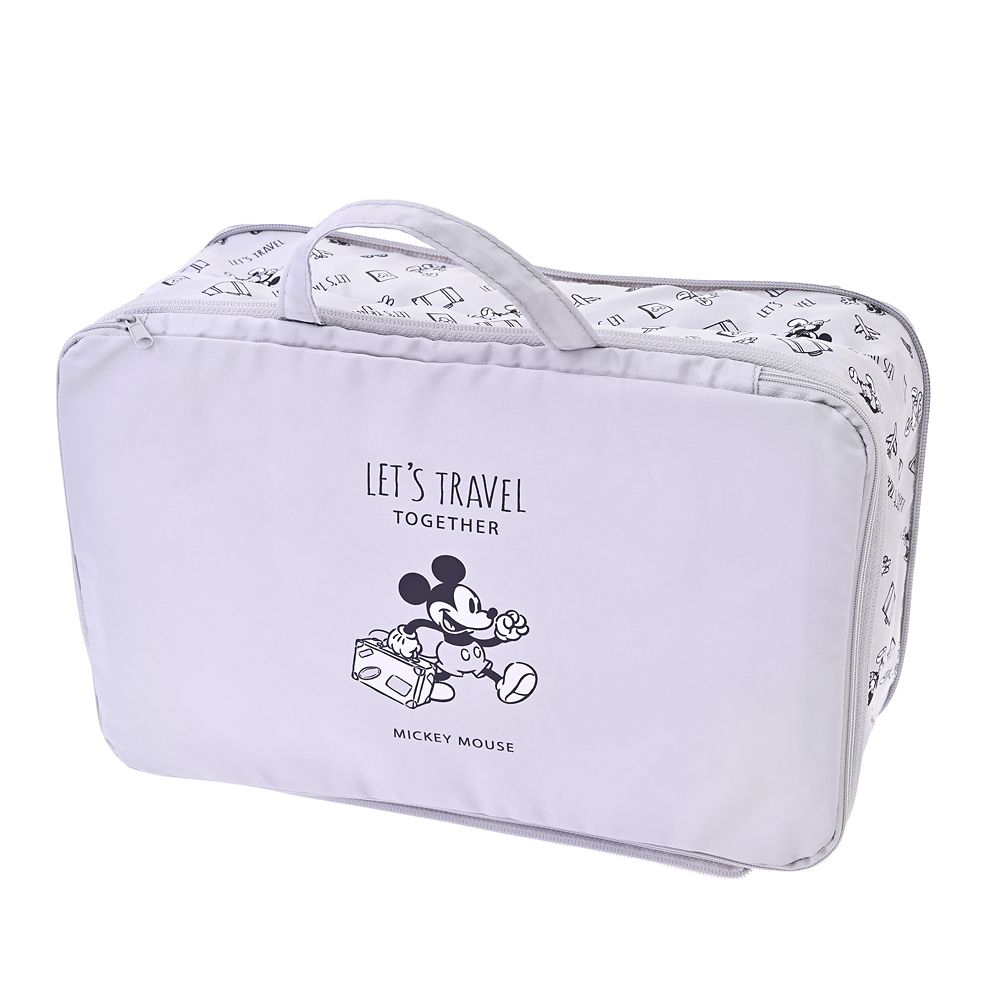 ミッキー 衣類圧縮収納ポーチ(M) 2ルーム 折りたたみ式 Disney Magical Travel