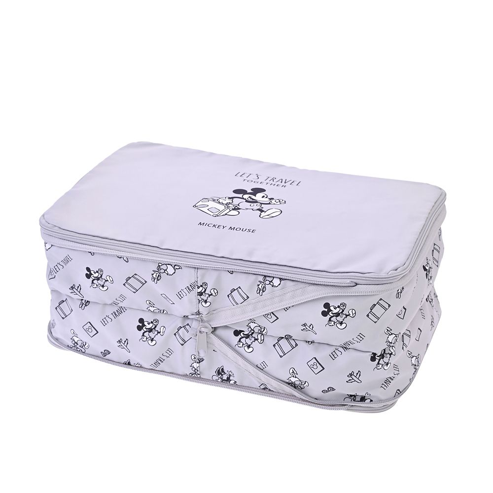 ミッキー 衣類圧縮収納ポーチ(M) 2ルーム 折りたたみ式 Disney Magical Travel