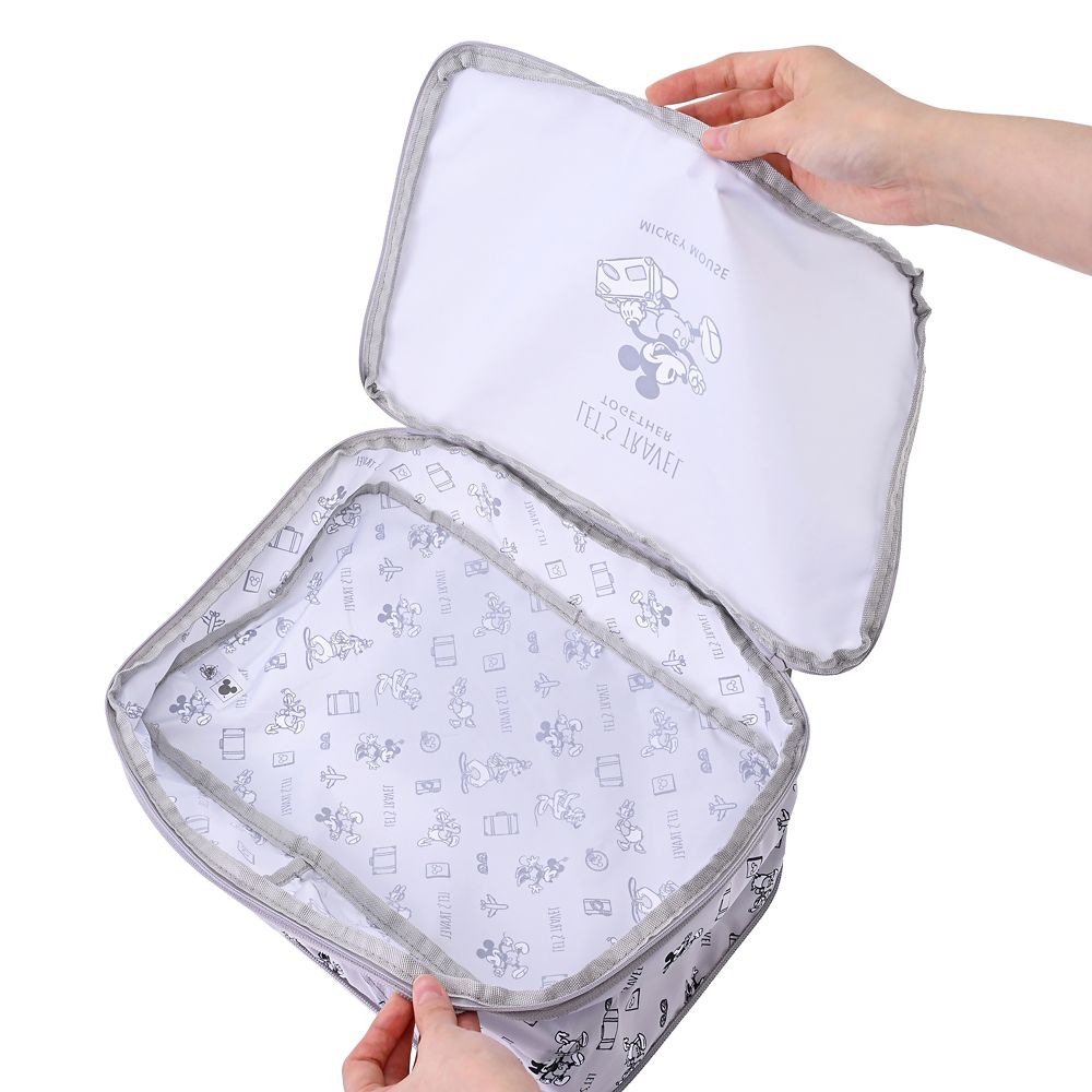 ミッキー 衣類圧縮収納ポーチ(M) 2ルーム 折りたたみ式 Disney Magical Travel