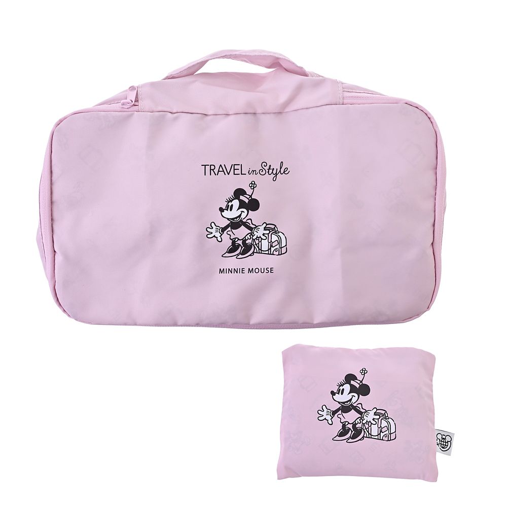 ミニー 衣類圧縮収納ポーチ(S) 折りたたみ式 Disney Magical Travel