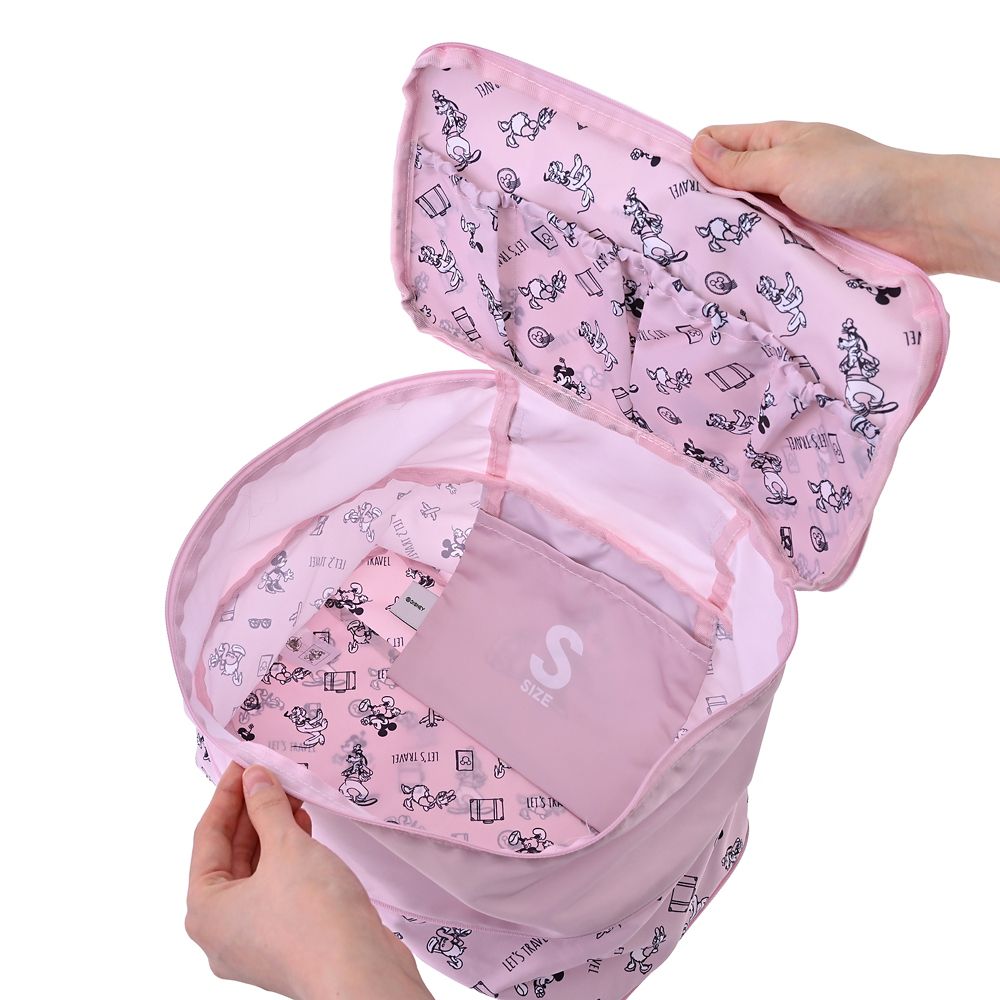 ミニー 衣類圧縮収納ポーチ(S) 折りたたみ式 Disney Magical Travel