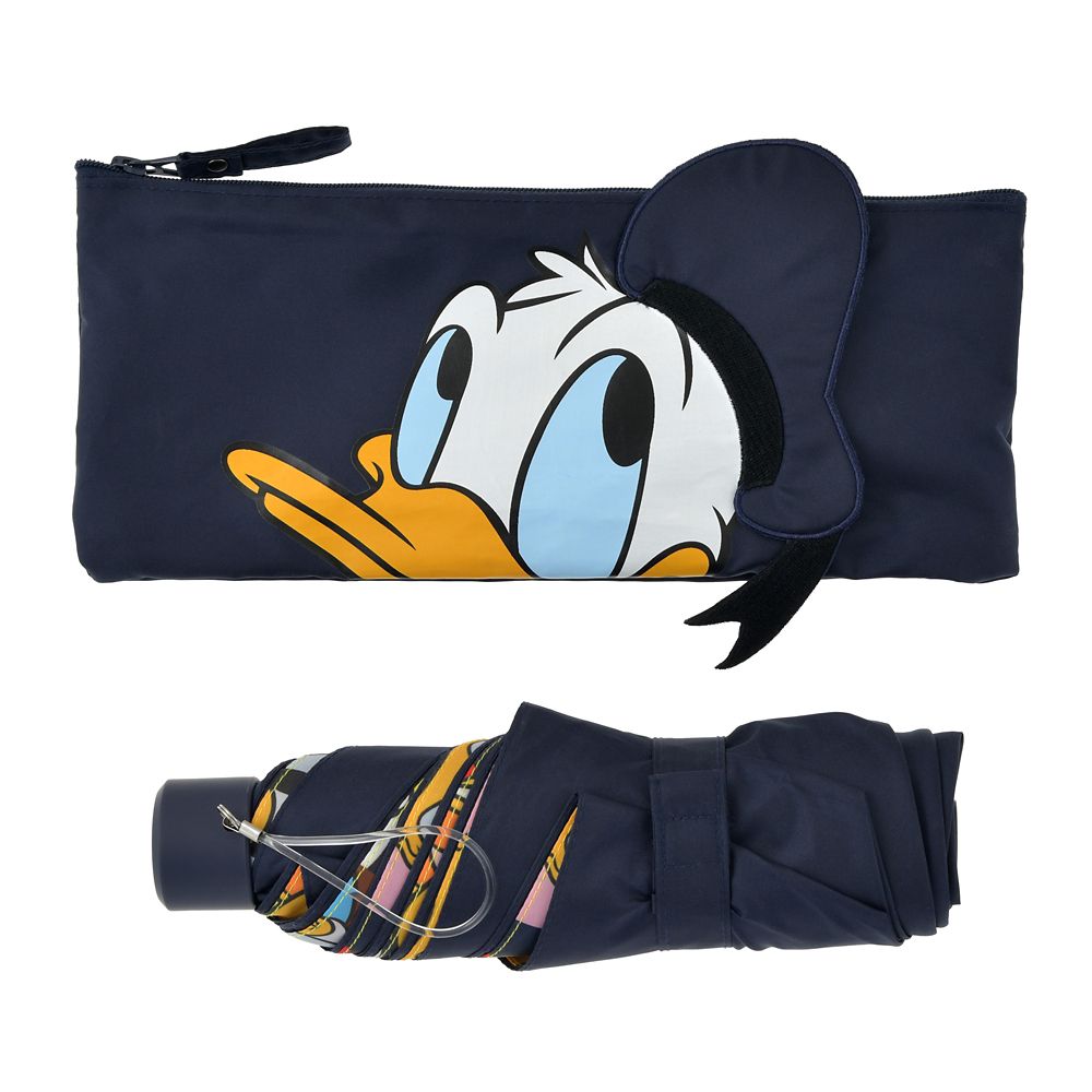 【5月1日発売】ドナルド 折りたたみ傘 晴雨兼用 ポーチ入り SHINY DAY