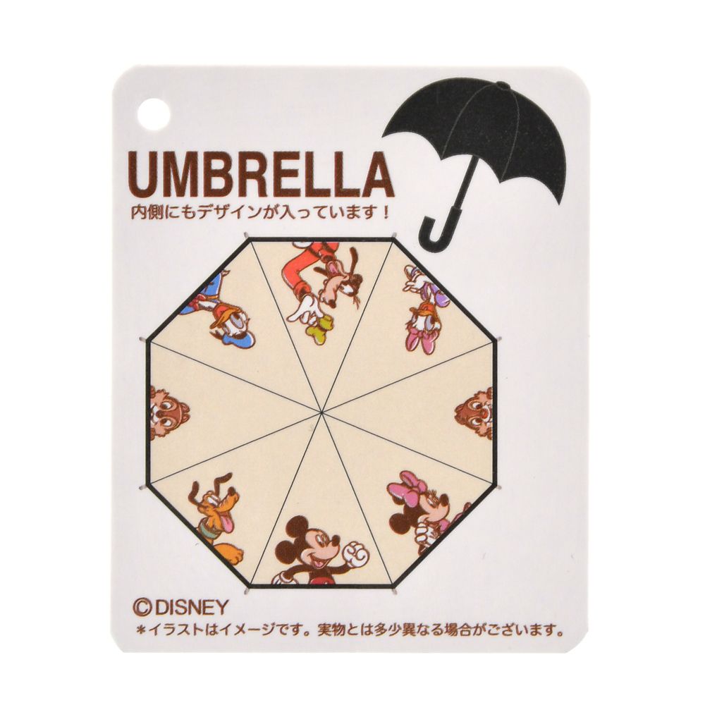 ミッキー＆フレンズ 長傘 ジャンプ式 RAINY DAY