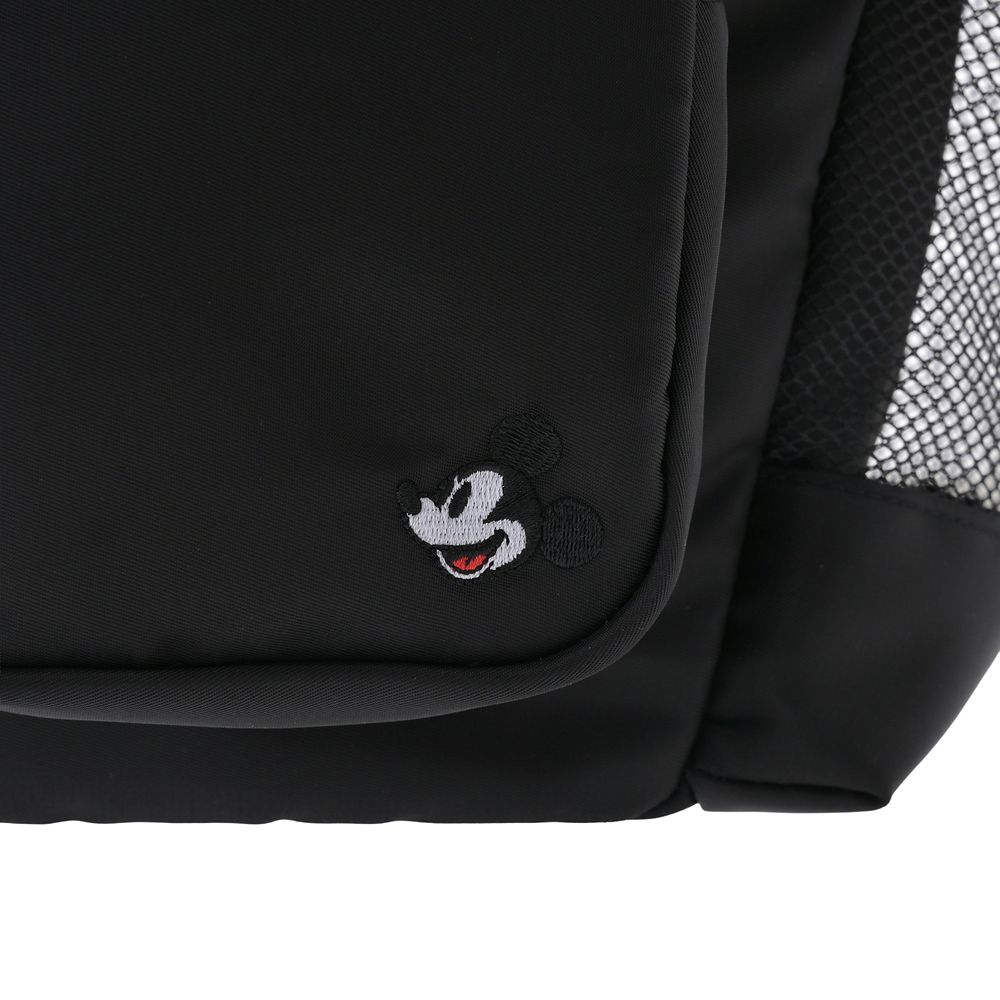 ミッキー ショルダーバッグ フロントポケット フェイス 刺しゅう Casual Bag