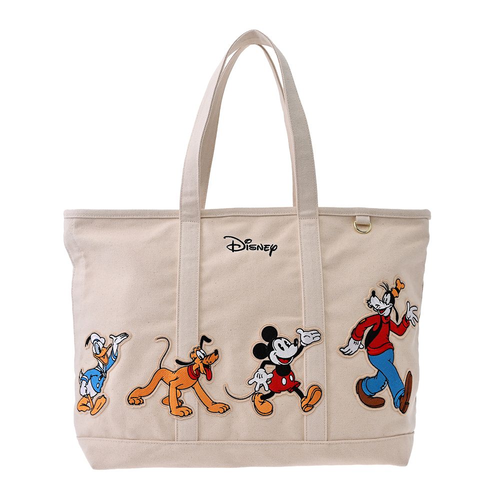 ミッキー＆フレンズ トートバッグ(L) シップ型 ウォーク アップリケ TOTE BAG Collection