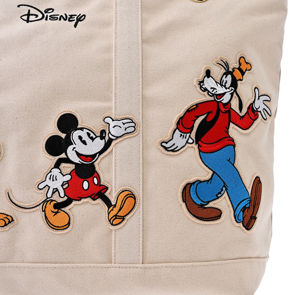 ミッキー＆フレンズ トートバッグ(L) シップ型 ウォーク アップリケ TOTE BAG Collection