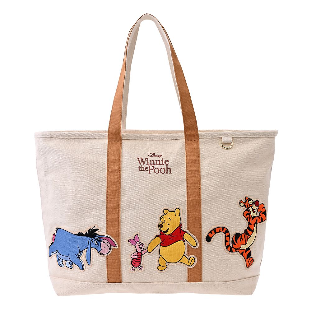 プー＆フレンズ トートバッグ(L) シップ型 ウォーク アップリケ TOTE BAG Collection