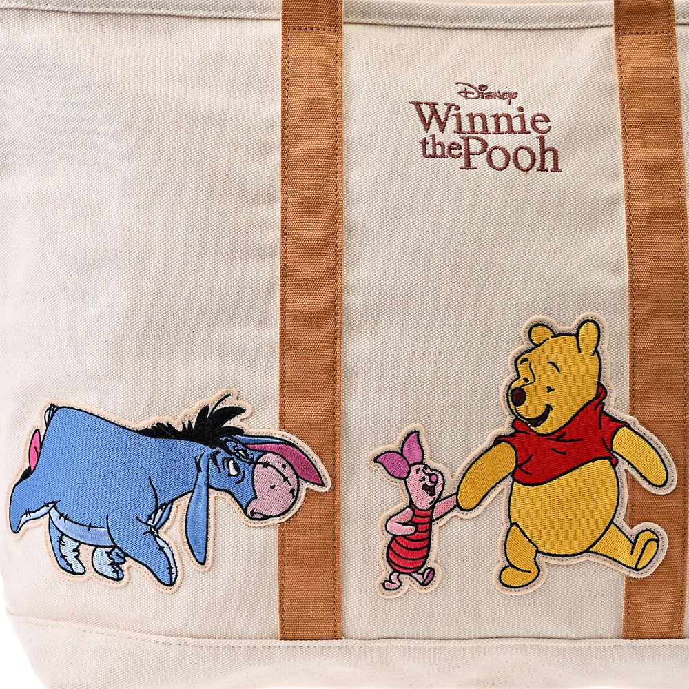 プー＆フレンズ トートバッグ(L) シップ型 ウォーク アップリケ TOTE BAG Collection