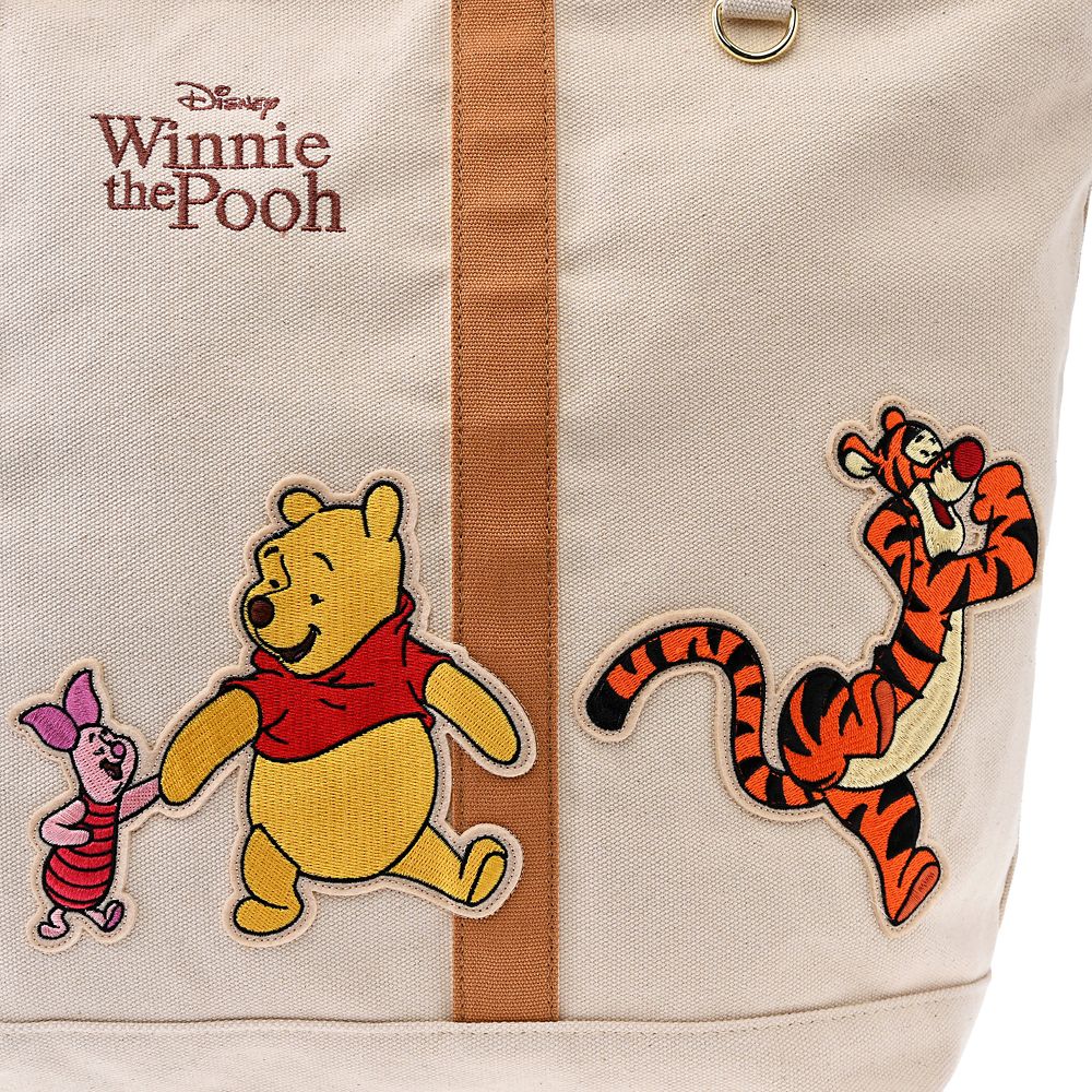 プー＆フレンズ トートバッグ(L) シップ型 ウォーク アップリケ TOTE BAG Collection