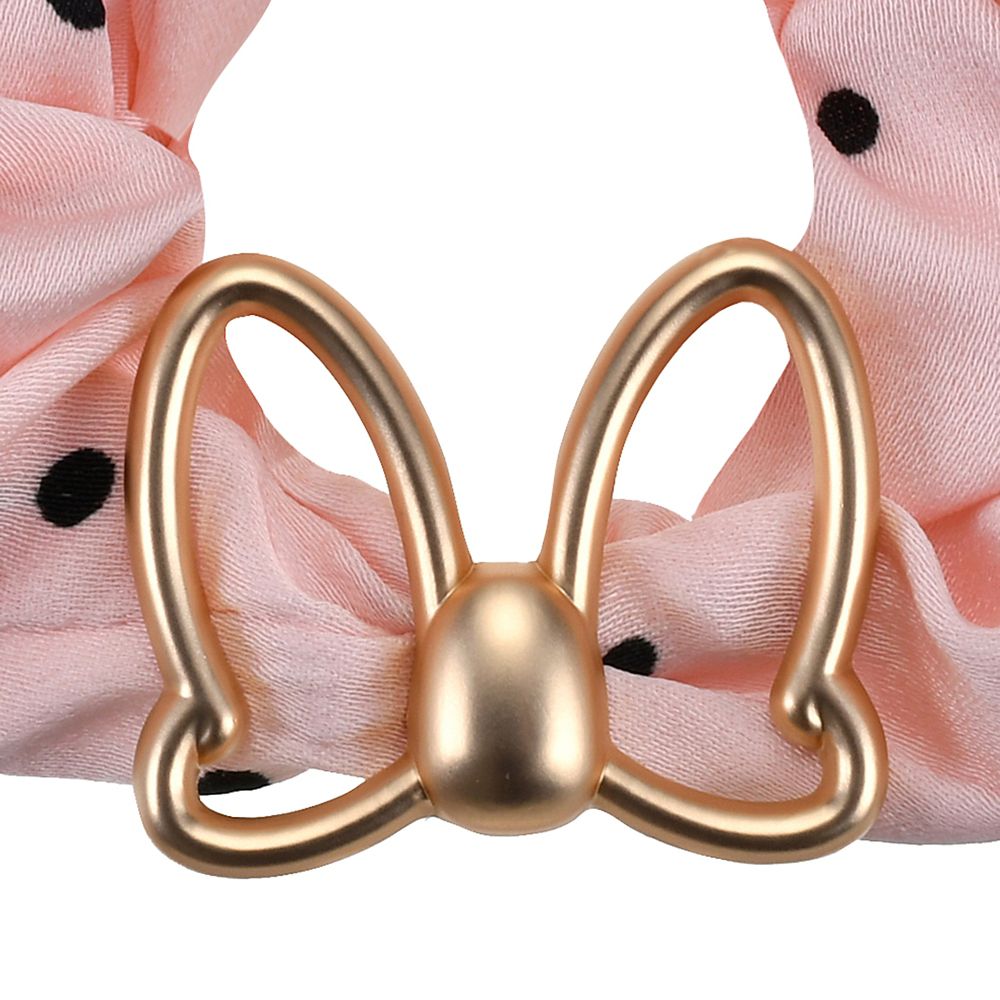 ミニー シュシュ リボン メタルモチーフ