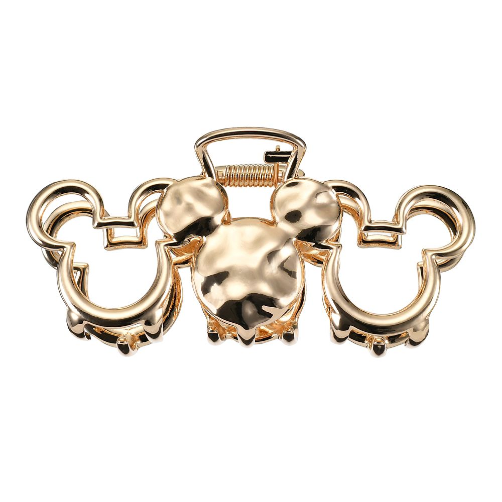 ミッキー ヘアクリップ トリプルアイコン メタルカラー