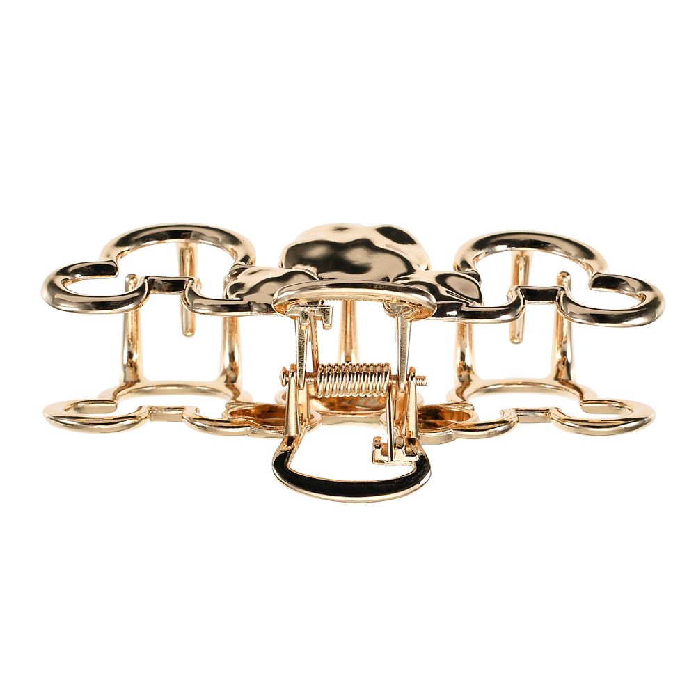 ミッキー ヘアクリップ トリプルアイコン メタルカラー