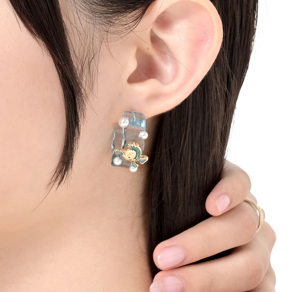 フランダー ピアス クリア フープ風