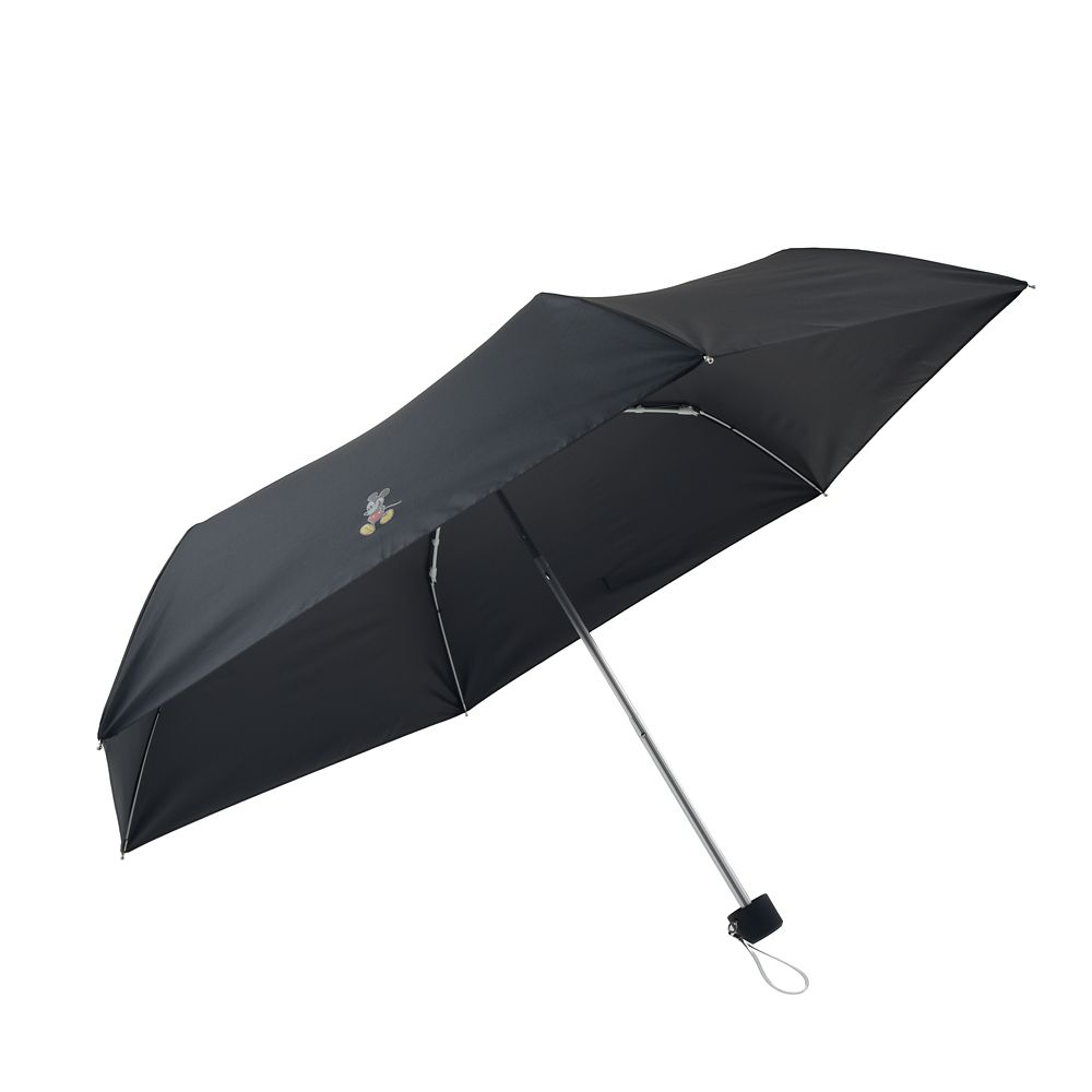 【5月1日発売】ミッキー 折りたたみ傘 晴雨兼用 ポーチ入り ワンポイント SHINY DAY