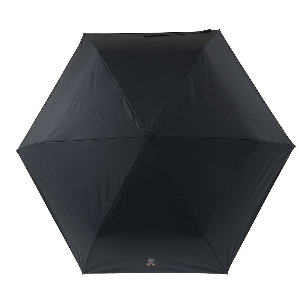 【5月1日発売】ミッキー 折りたたみ傘 晴雨兼用 ポーチ入り ワンポイント SHINY DAY