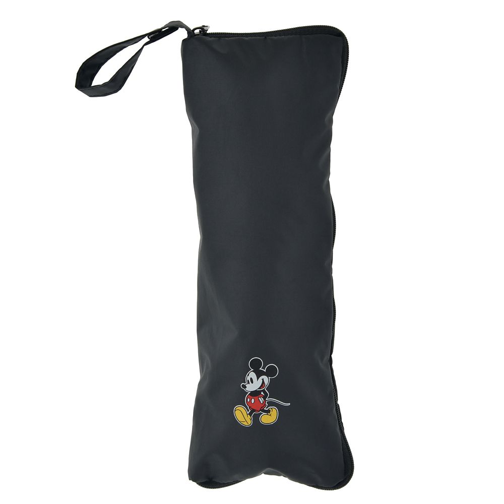 【5月1日発売】ミッキー 折りたたみ傘 晴雨兼用 ポーチ入り ワンポイント SHINY DAY