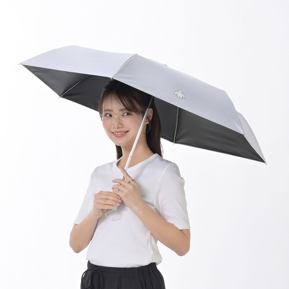 【5月1日発売】ベイマックス 折りたたみ傘 晴雨兼用 ポーチ入り ワンポイント SHINY DAY