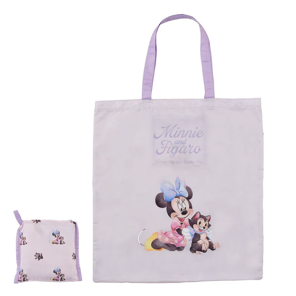 【再入荷】ミニー＆フィガロ ショッピングバッグ・エコバッグ ウォーターカラー