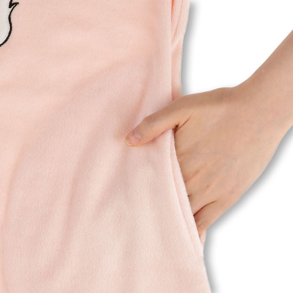 マリー おしゃれキャット 半袖ワンピース パイル ピンク ルームウェア