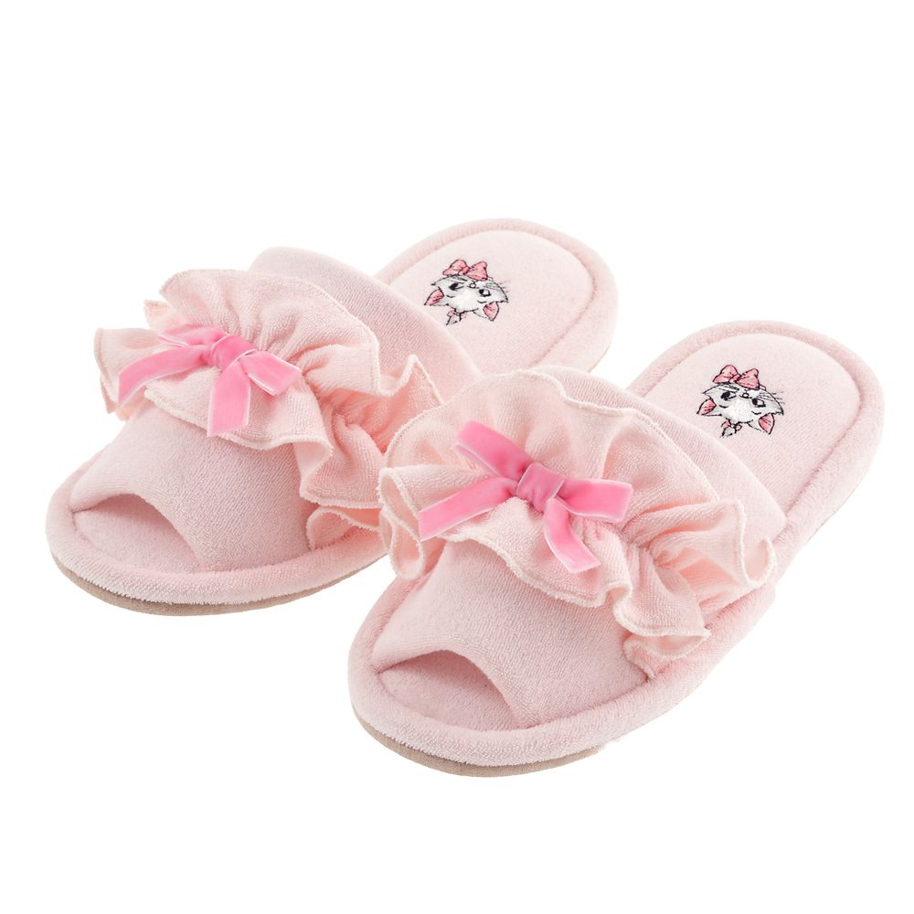 マリー おしゃれキャット ルームシューズ パイル ピンク 22～24 ルームウェア