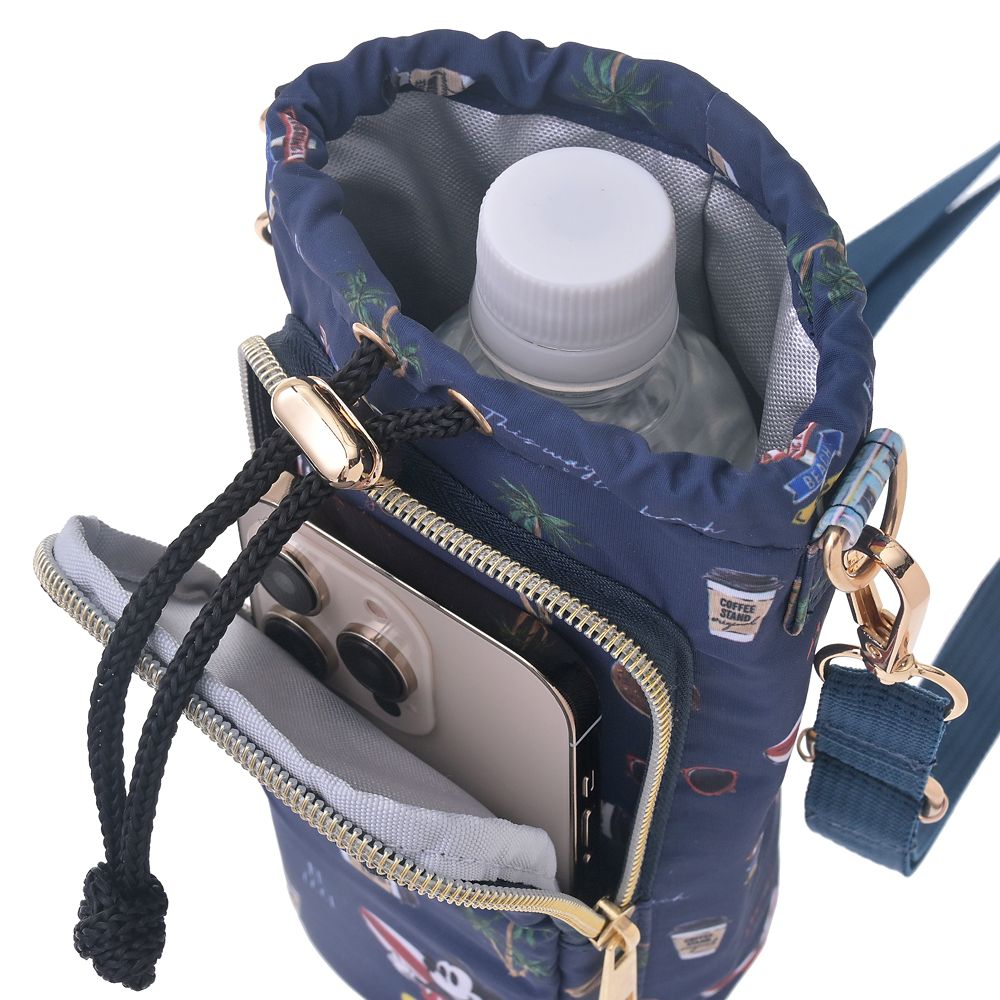 ミッキー ペットボトルカバー ストラップ付き サマーホリデー Drinkware