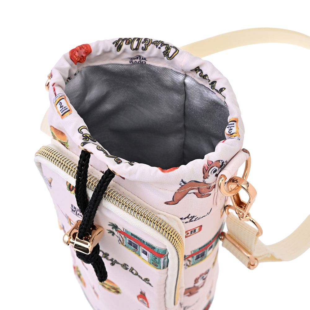 チップ＆デール ペットボトルカバー ストラップ付き サマーホリデー Drinkware