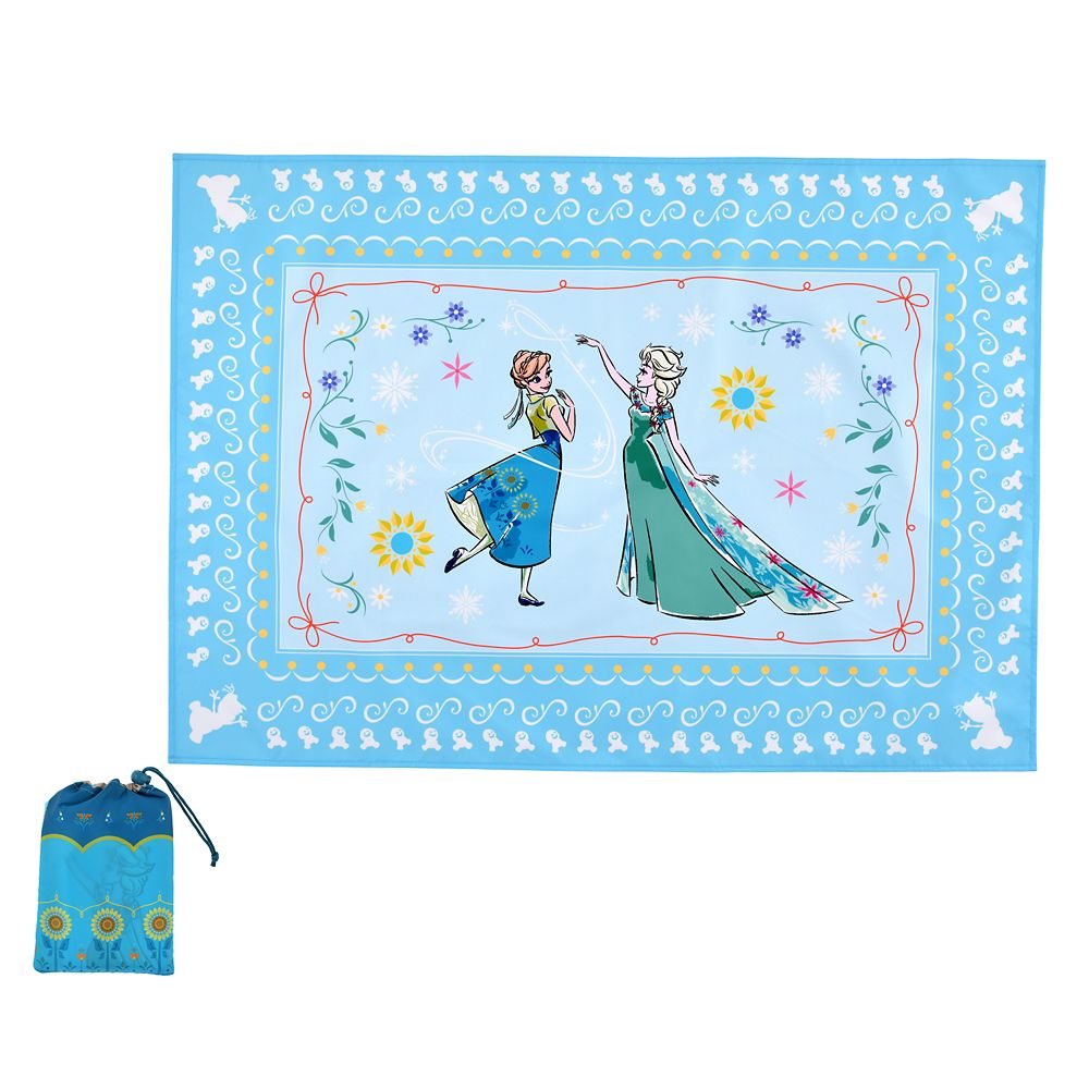 アナ＆エルサ レジャーシート ポーチ入り FROZEN FEVER