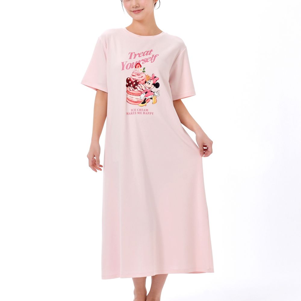 ミニー 半袖ワンピース ルームウェア サマースイーツ ピンク Disney Cool Goods