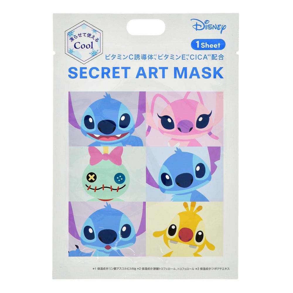 リロ＆スティッチ シークレット フェイスマスク Cool DISNEY SKIN CARE