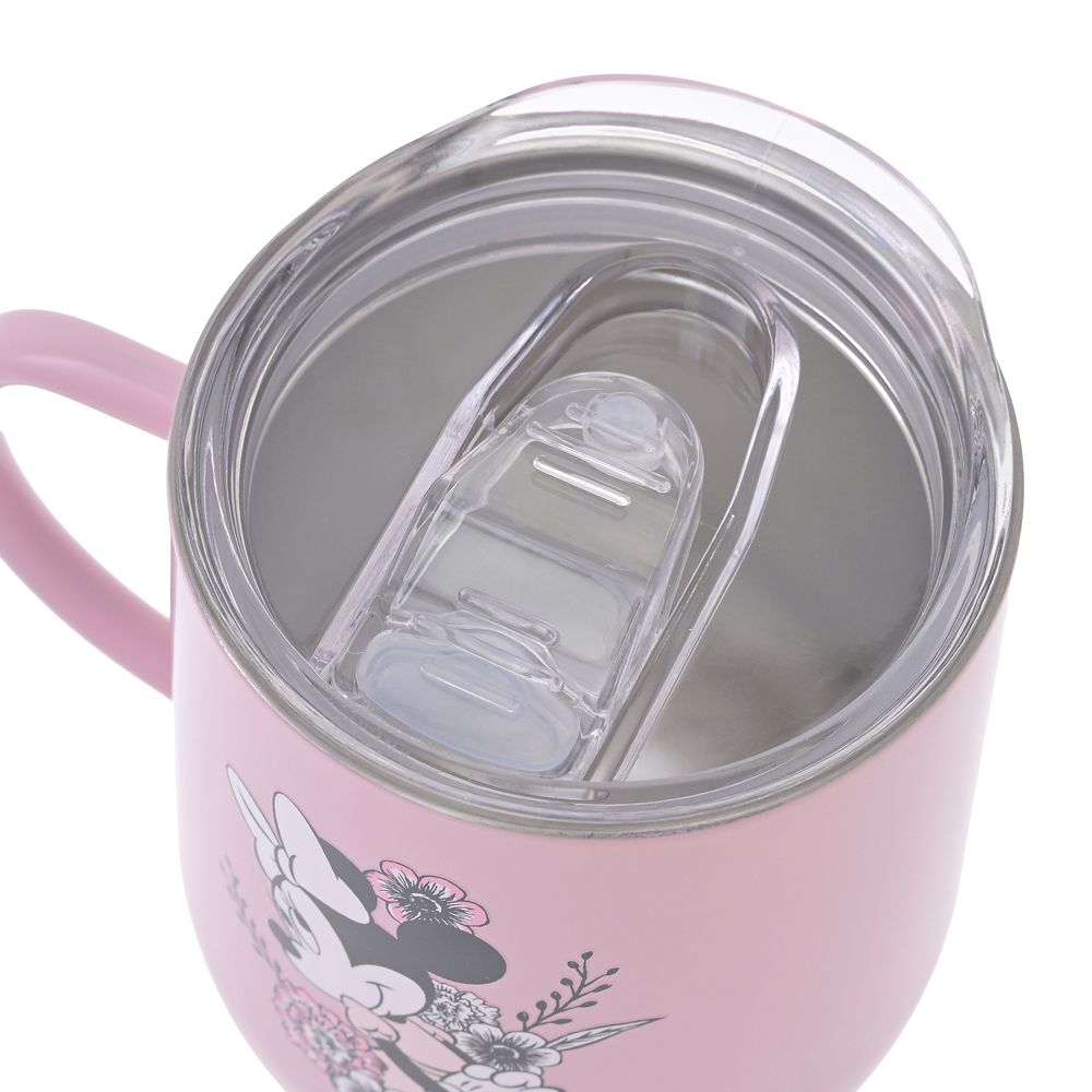 ミニー マグカップ ふた付き ステンレス Black＆Flower Drinkware