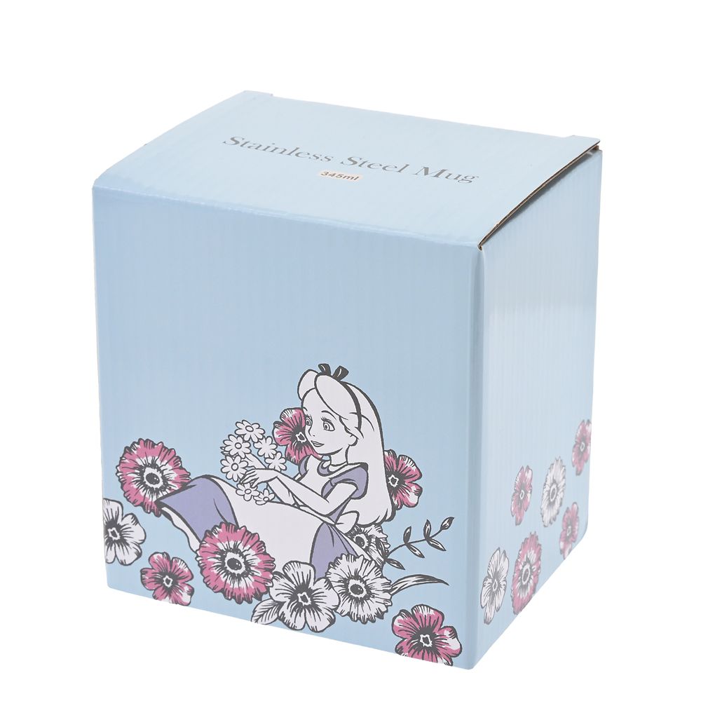 アリス マグカップ ふた付き ステンレス Black＆Flower Drinkware