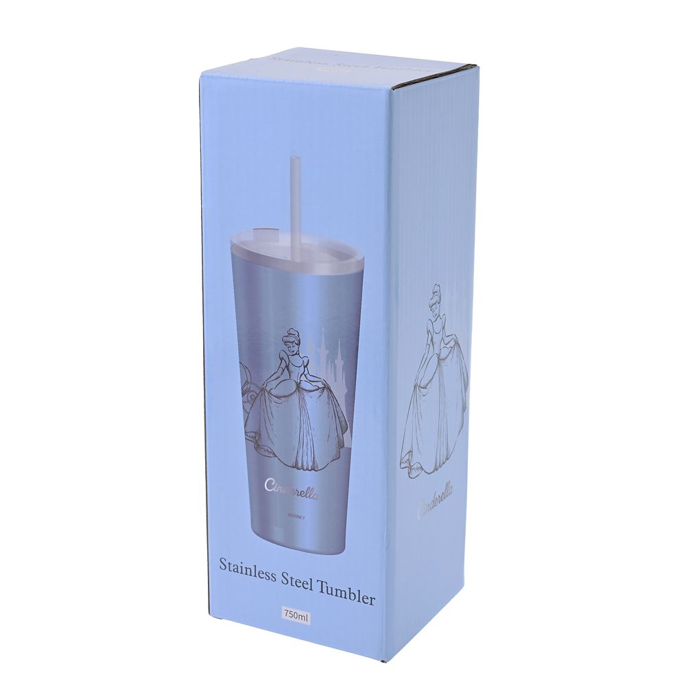 シンデレラ タンブラー ステンレス ストロー付き プリンセスドリーム Drinkware