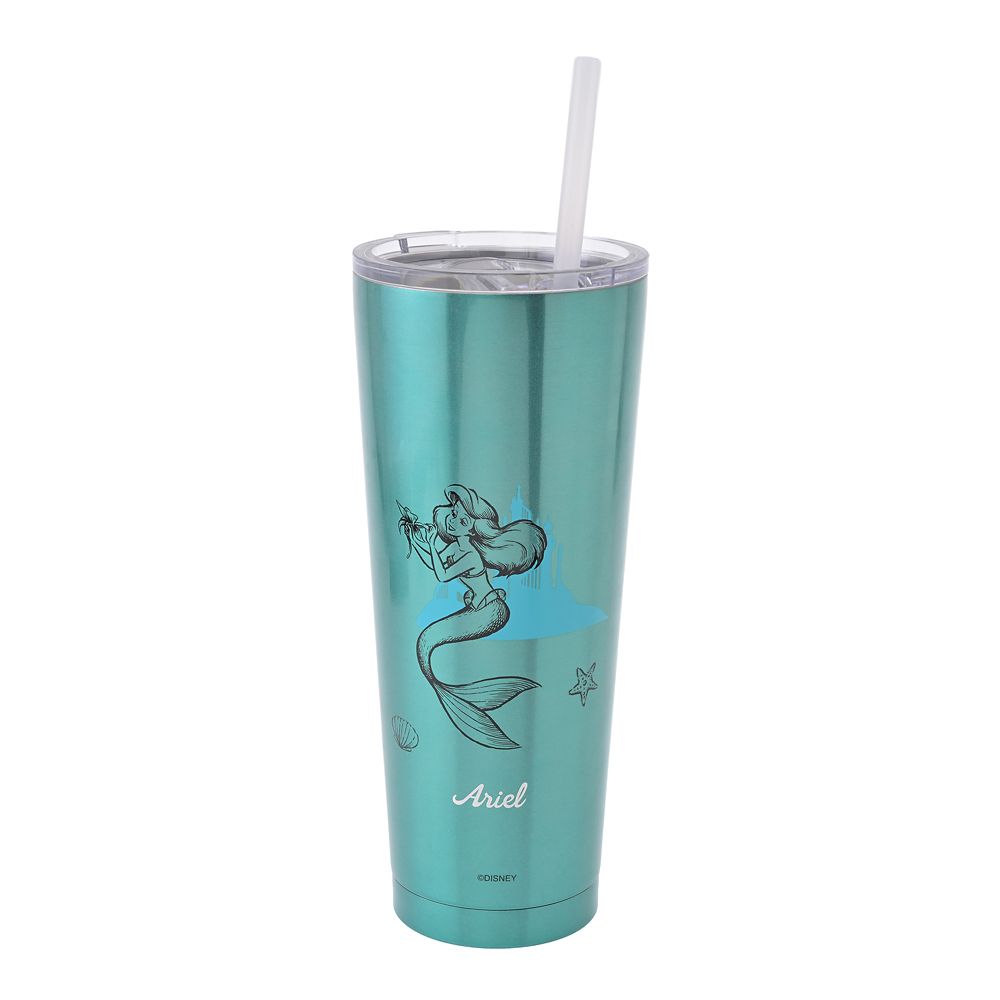 アリエル タンブラー ステンレス ストロー付き プリンセスドリーム Drinkware