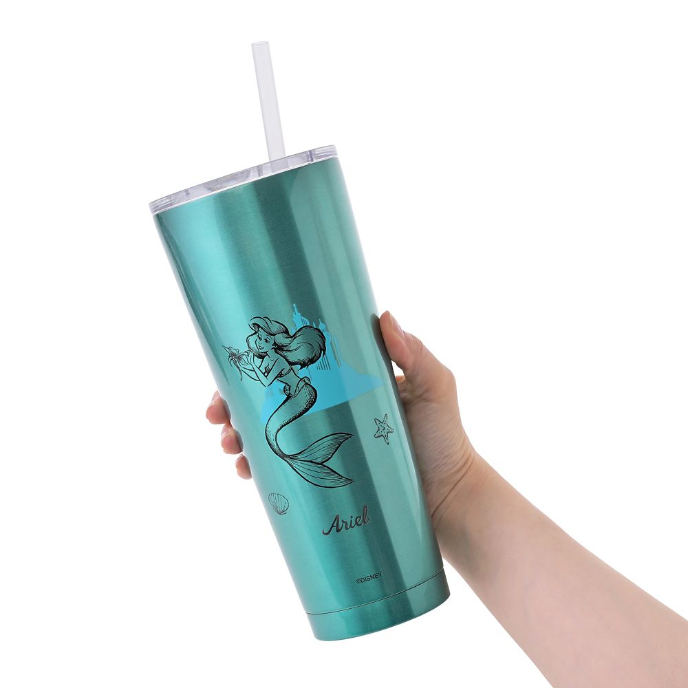 アリエル タンブラー ステンレス ストロー付き プリンセスドリーム Drinkware