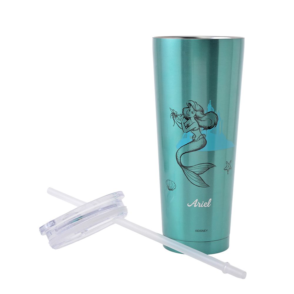 アリエル タンブラー ステンレス ストロー付き プリンセスドリーム Drinkware