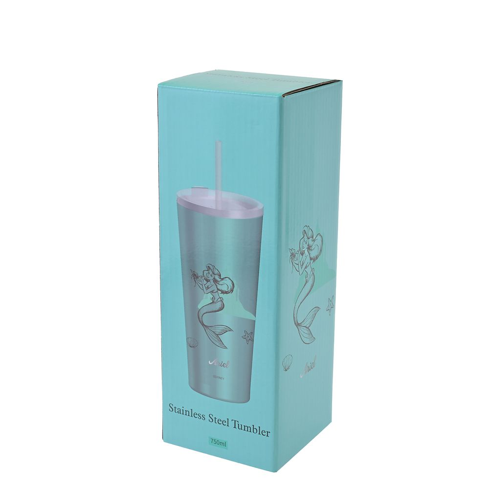 アリエル タンブラー ステンレス ストロー付き プリンセスドリーム Drinkware