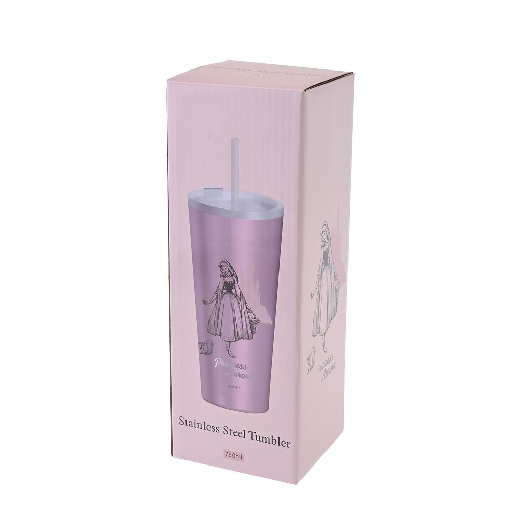 オーロラ姫 タンブラー ステンレス ストロー付き プリンセスドリーム Drinkware