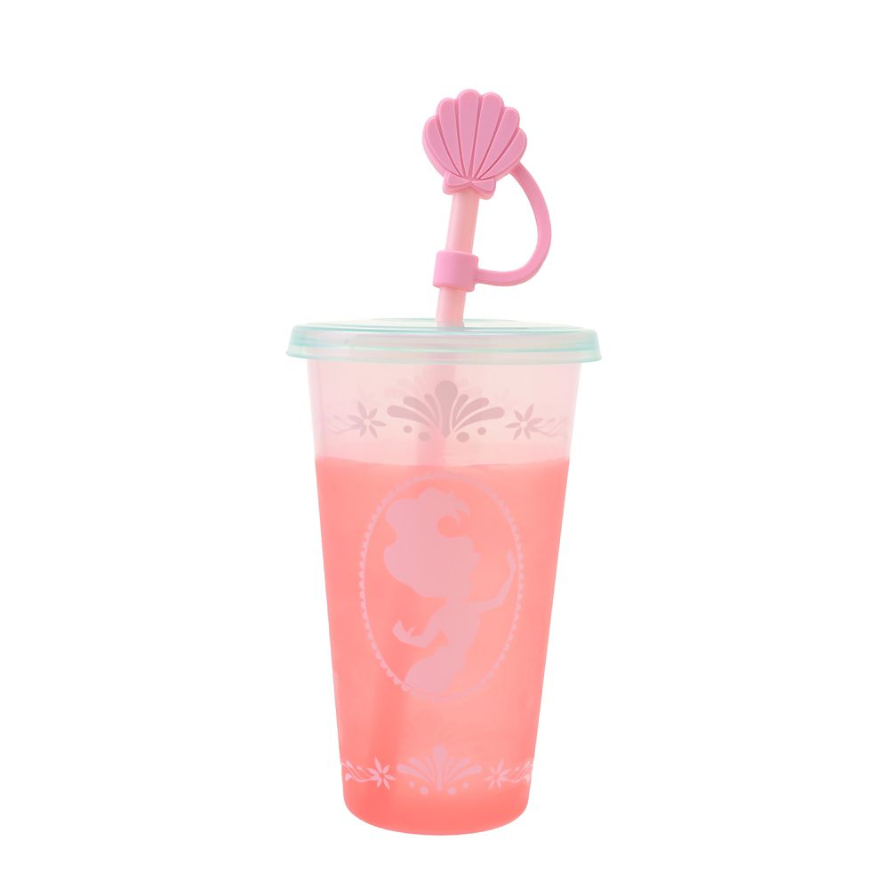 アリエル タンブラー カラーチェンジ ストローキャップ付き プリンセスシルエット Drinkware