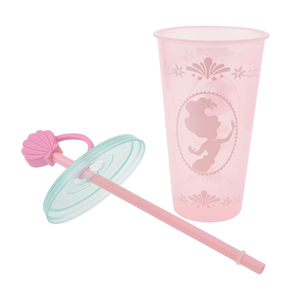 アリエル タンブラー カラーチェンジ ストローキャップ付き プリンセスシルエット Drinkware