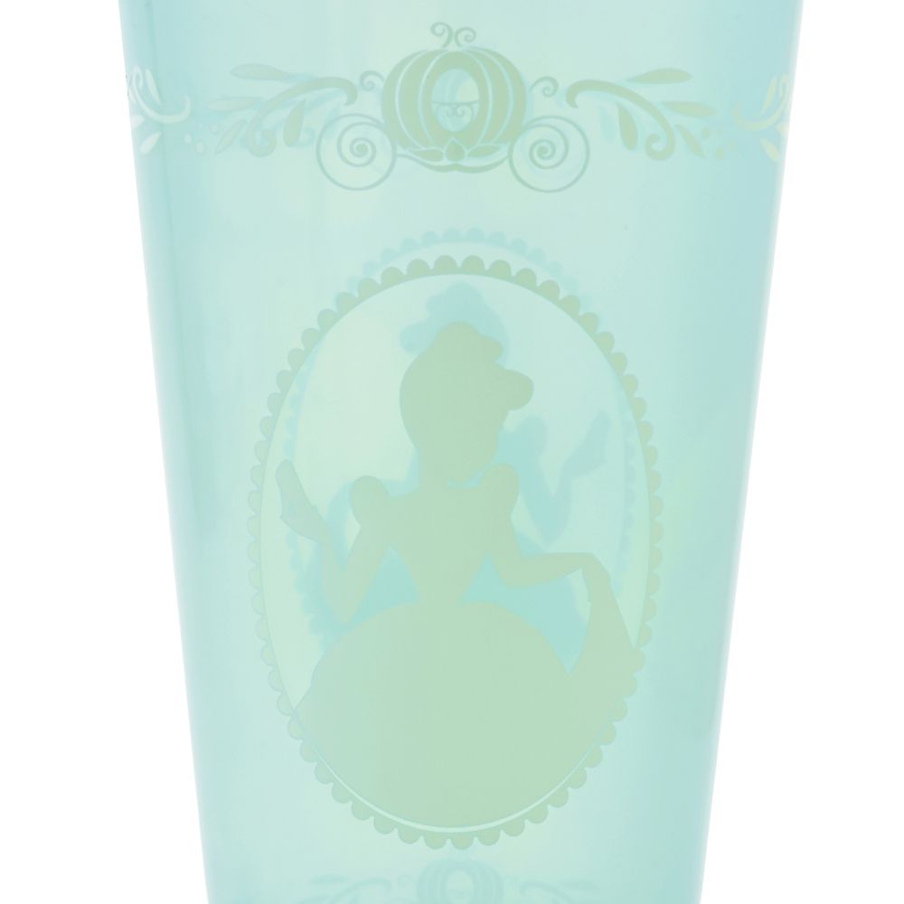 シンデレラ タンブラー カラーチェンジ ストローキャップ付き プリンセスシルエット Drinkware