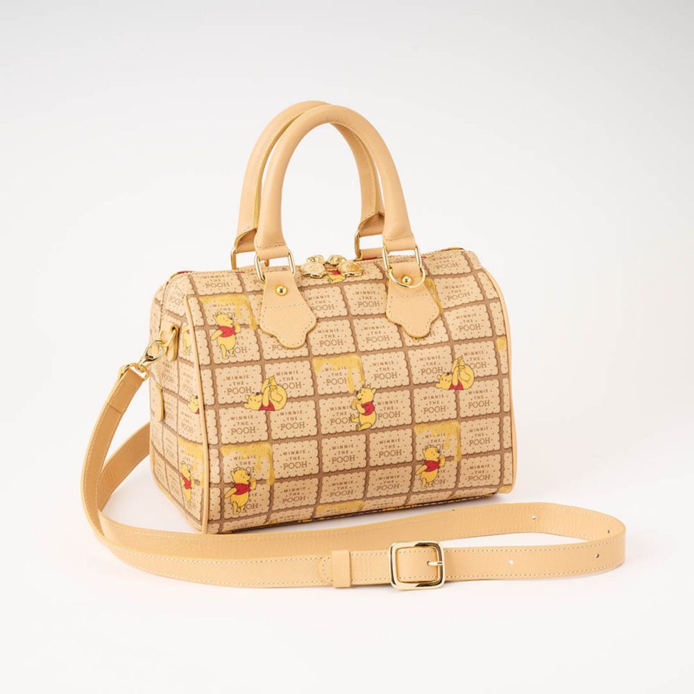 【キューポット】プー/ミニボストンバッグ　ハニービスケット
