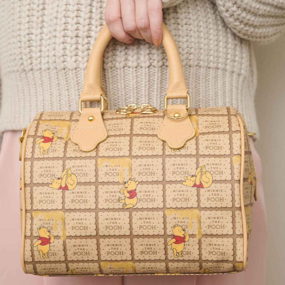 【キューポット】プー/ミニボストンバッグ　ハニービスケット