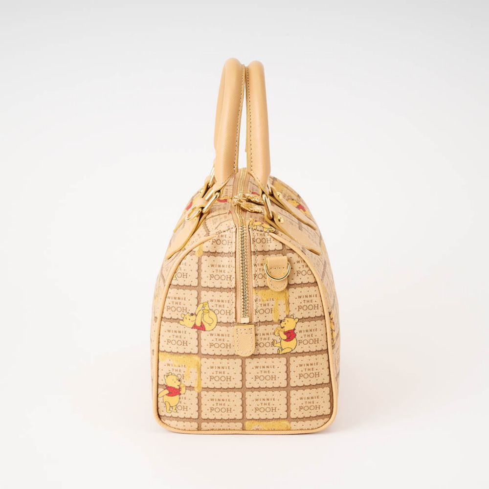 【キューポット】プー/ミニボストンバッグ　ハニービスケット