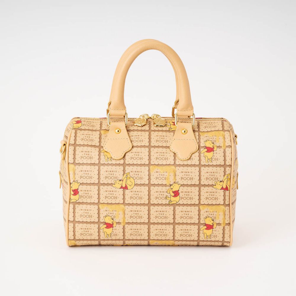 【キューポット】プー/ミニボストンバッグ　ハニービスケット