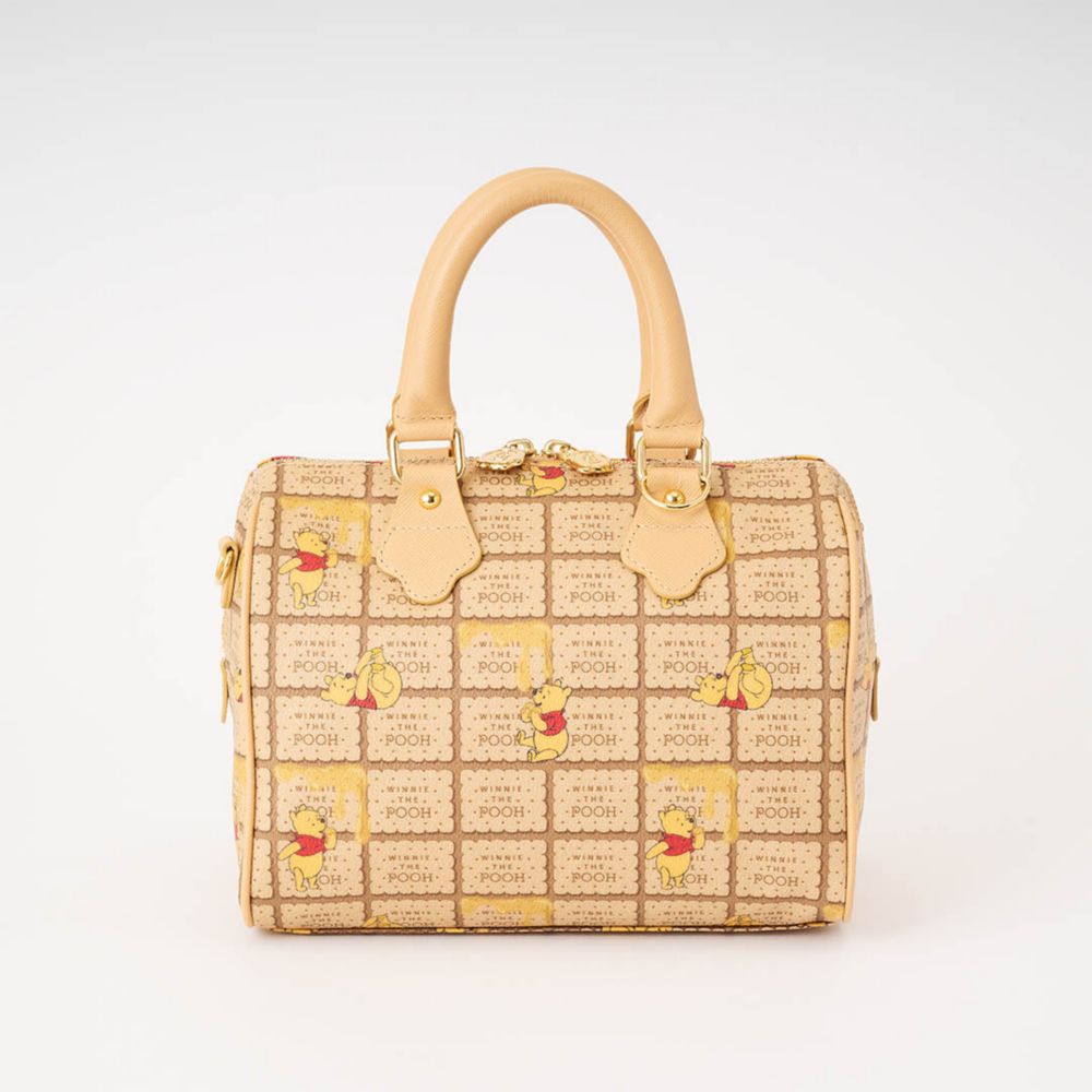 【キューポット】プー/ミニボストンバッグ　ハニービスケット